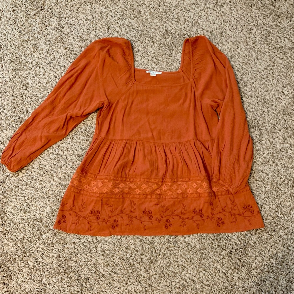 American Eagle Square Neck Blouse